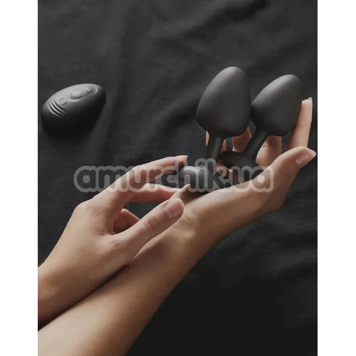 Анальная пробка с вибрацией Dorcel Geisha Plug Infinite L, черная