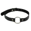 Нашийник sLash Leather O-Ring Gag, чорний - Фото №1
