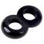Эрекционное кольцо Get Lock Duo Cock 8 Ball Ring, черное - Фото №3