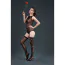 Комплект Moonlight Lingerie Model 15, чорний: боді + панчохи - Фото №4