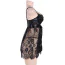 Комплект Star Night Tulle Set With T-Strings, черный: пеньюар + трусики-стринги - Фото №5