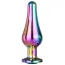 Анальная пробка с радужным кристаллом Gleaming Love Small Pleasure Plug, радужная - Фото №1
