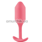 Анальна пробка зі зміщеним центром ваги B-Vibe Snug Plug 2, рожева - Фото №1