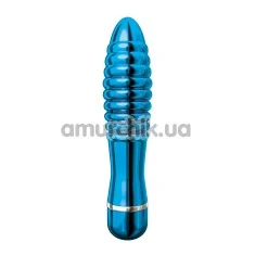 Вибратор Pure Aluminium Large, голубой - Фото №1