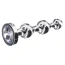 Анальний стимулятор Anal Play Diamond Star Beads Medium, срібний - Фото №2