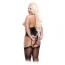 Комплект Rock Out Corset Set: корсет + трусики-стринги + ошейник + украшения для сосков + чулки с подвязками - Фото №4