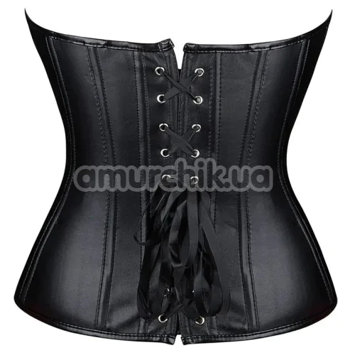 Корсет Star Night Sexy Leather Zipper Corset, черный