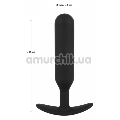 Анальная пробка Black Velvets Anal Trainer Small, черная