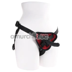 Страпон Sportsheets Saffron Silicone Pegging Kit, черный - Фото №1