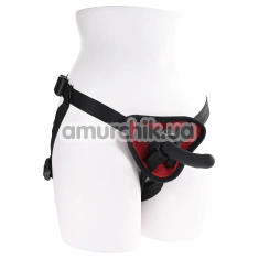 Страпон Sportsheets Saffron Silicone Pegging Kit, черный - Фото №1