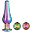 Набір з 3 анальних пробок з мультикольоровим кристалом Gleaming Love Pleasure Plug Set, мультикольоровий - Фото №2