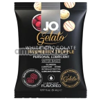 Оральный лубрикант JO Gelato White Chocolate Raspberry Truffle - малиновый трюфель с белым шоколадом, 5 мл - Фото №1