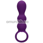Анальная пробка с вибрацией Loveline Teardrop Shaped Anal Vibrator, фиолетовая - Фото №1