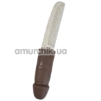 Расческа в виде пениса Diverty Sex Penis Comb, коричневая - Фото №1