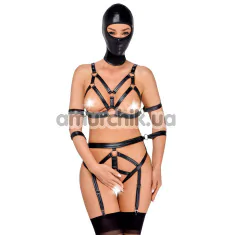 Бондажний набір Bad Kitty Naughty Toys Harness + Mask, чорний - Фото №1