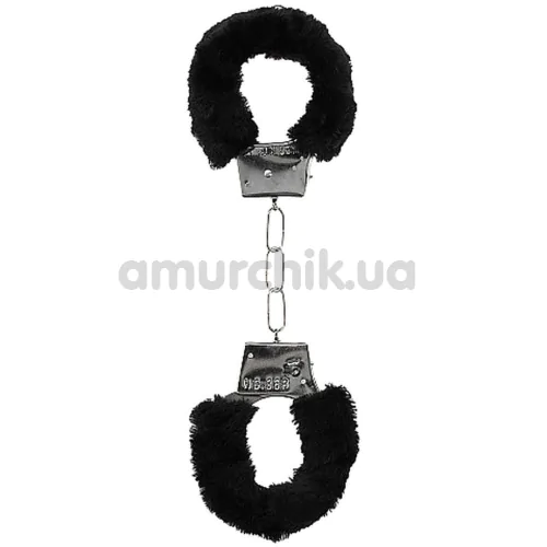 Наручники Ouch! Beginner's Furry Handcuffs, черные