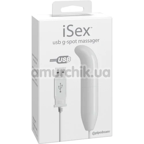 Вибратор для точки G iSex Usb G-Spot Massager, белый