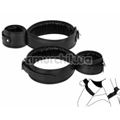 Фіксатори для рук і ніг Bedroom Fantasies Thigh & Wrist Restraints, чорні
