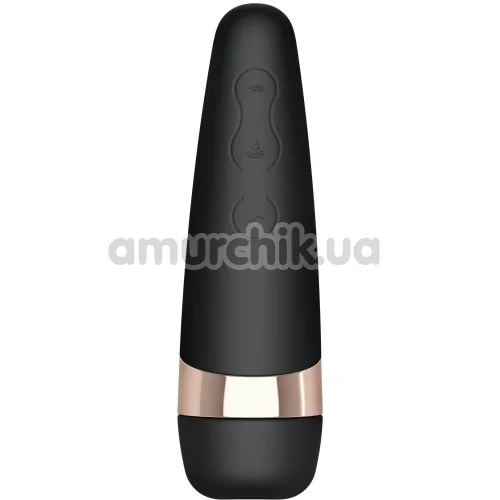 Симулятор орального секса для женщин с вибрацией Satisfyer Pro 3 +, чёрный - Фото №1