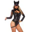 Костюм кішечки Leg Avenue Villainess Vixen Costume, чорний: боді + маска - Фото №4