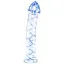 Фалоімітатор Kinx Spiraled Ice G-Spot Dildo, блакитний - Фото №1