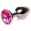 Анальная пробка с розовым кристаллом Exclusivity Jewellery Red Gold Plug, золотая - Фото №1
