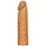 Насадка - удлинитель пениса Lovetoy Pleasure X-Tender Series LV1051, светло-коричневая - Фото №1