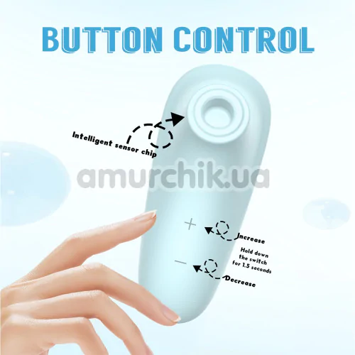 Симулятор орального сексу для жінок Kissen Cynthia, блакитний