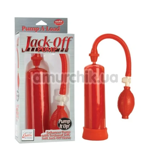 Вакуумная помпа Jack-off Pump, красная