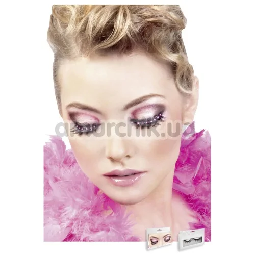 Вії Black-Hot Pink Rhinestone Eyelashes (модель 501)