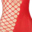 Платье Star Night Hollow Out Single Shoulder Rhinestone Fishnet Dress, красное - Фото №8