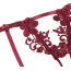 Комплект Star Night Summer Garden Lingerie Set, бордовый: бюстгальтер + трусики-стринги + пояс для чулок - Фото №7