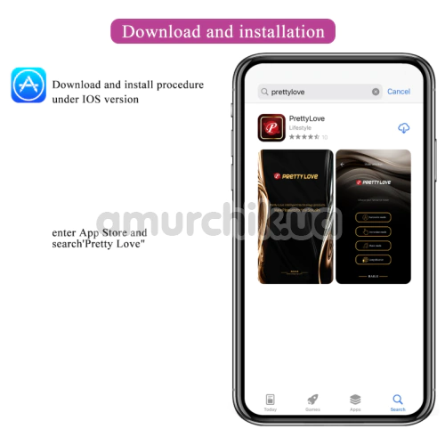Виброяйцо Pretty Love Catalina App, розовое