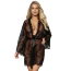 Комплект Star Night Valerie Lace Robe, черный: халатик + трусики-стринги - Фото №1