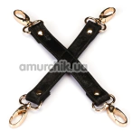 Ремінці для фіксаторів Liebe Seele Boudoir Amor Hogtie With Gold Hardware, чорні - Фото №1