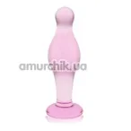 Анальна пробка Love Toy Glass Romance Dildo GS16, рожева - Фото №1