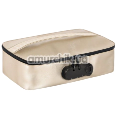 Сумка для хранения секс-игрушек Dorcel Discreet Box, золотая - Фото №1