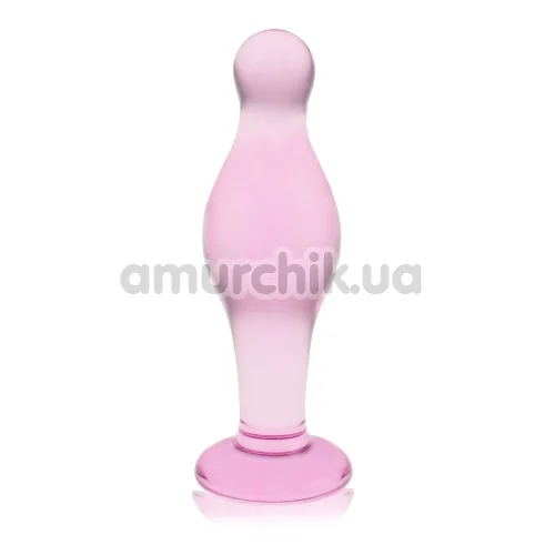 Анальная пробка Love Toy Glass Romance Dildo GS16, розовая - Фото №1