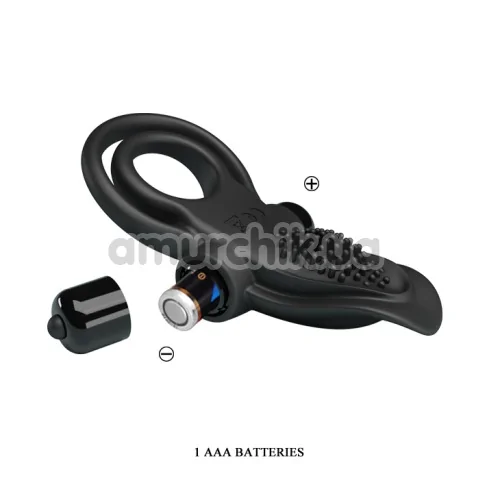 Віброкільце Pretty Love Vibrant Penis Ring 210203, чорне