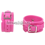 Фиксаторы для рук DS Fetish Silicone Hand Cuff, розовые - Фото №1
