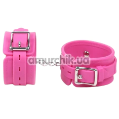 Фиксаторы для рук DS Fetish Silicone Hand Cuff, розовые - Фото №1