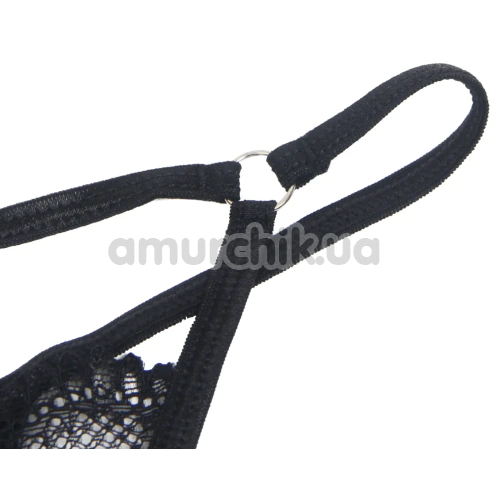Трусики-стрінги Star Night Strap Detail Panties, чорні