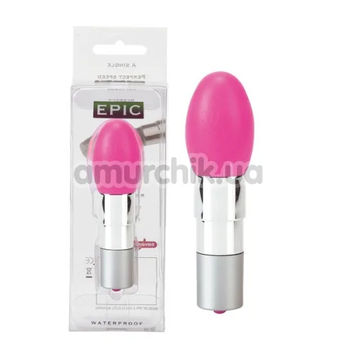 Кліторальний вібратор Epic Pink, рожевий