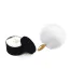 Анальна пробка з білим хвостиком Upko Rabbit Fur Bunny Tail Small Butt Plug, золота - Фото №2