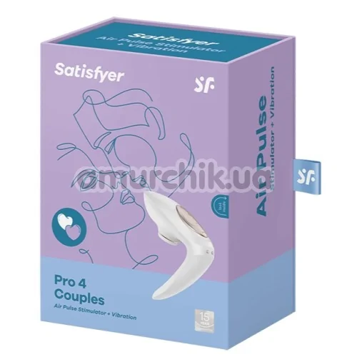 Вібратор Satisfyer Pro 4 Couples, білий