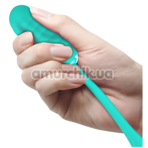 Виброяйцо Pretty Love Kirk Super Soft Silicone, бирюзовое