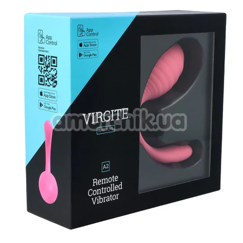Віброяйце Virgite App Toys Remote Controlled Vibrator A2, рожеве