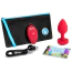 Анальная пробка с вибрацией B-Vibe Vibrating Heart M/L, красная - Фото №6