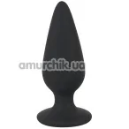 Анальна пробка Black Velvets Heavy Plug Small, чорна - Фото №1