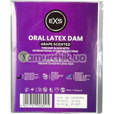 Салфетка для орального секса EXS Oral Latex Dam Grape Scented - виноград, 1 шт - Фото №1